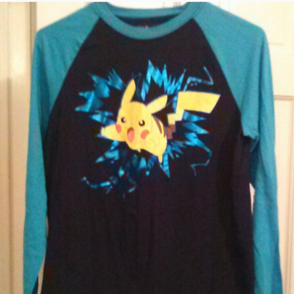 Pokemon Long Sleeve Raglan Tee Youth XL